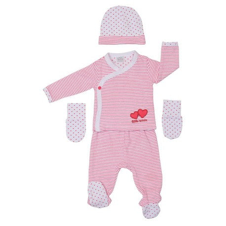 Conjunto Niña. Polaina+gorro+manopla